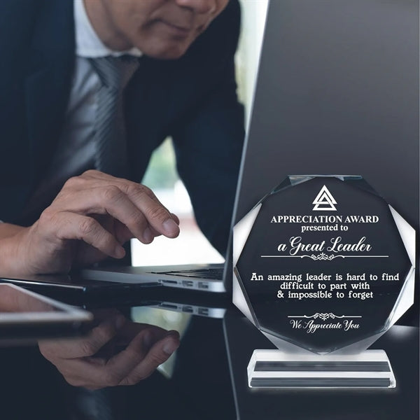 7.4"*6.2" Blank Crystal Trophy