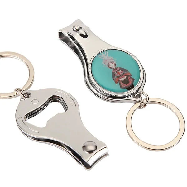 Nail Clipper Bottle Opener With Key Chain