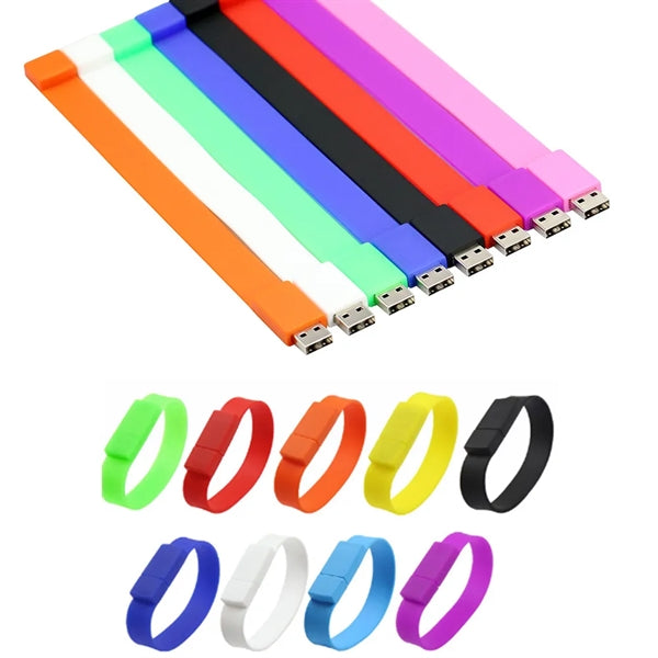 Colored Wrist Silicone USB/FLASH DRIVES