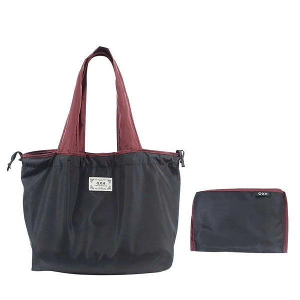 Drawstring Oxford Folding Shopping Bag