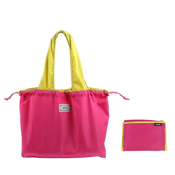Drawstring Oxford Folding Shopping Bag