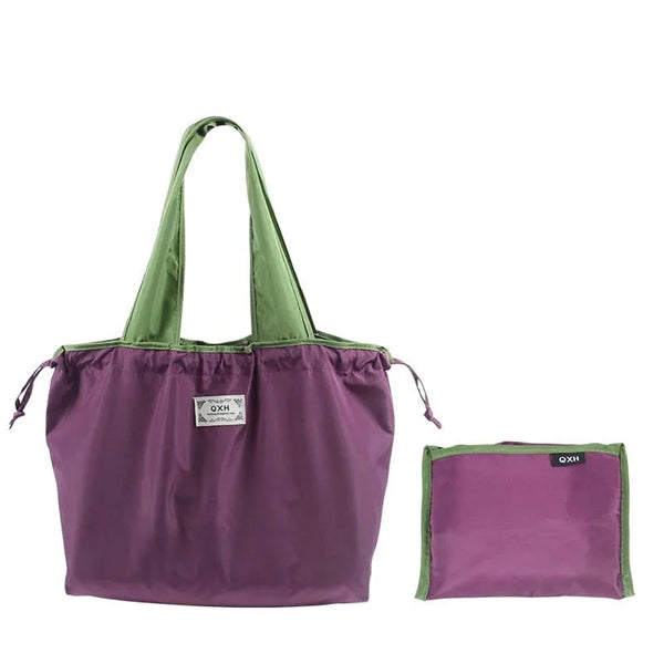 Drawstring Oxford Folding Shopping Bag