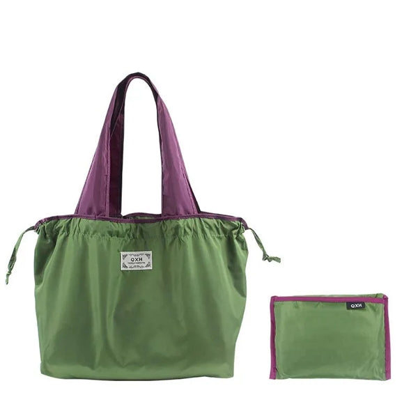Drawstring Oxford Folding Shopping Bag