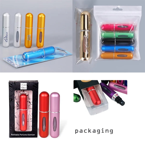 5Ml Aluminum Capsule Perfume Spray Atomizer Bottle