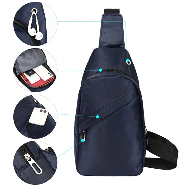 Durable Crossbody Sling Bag Backpack (Ocean)