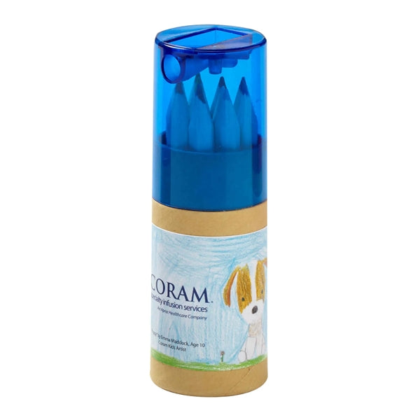 Colored Pencil Set in Tube with Sharpener