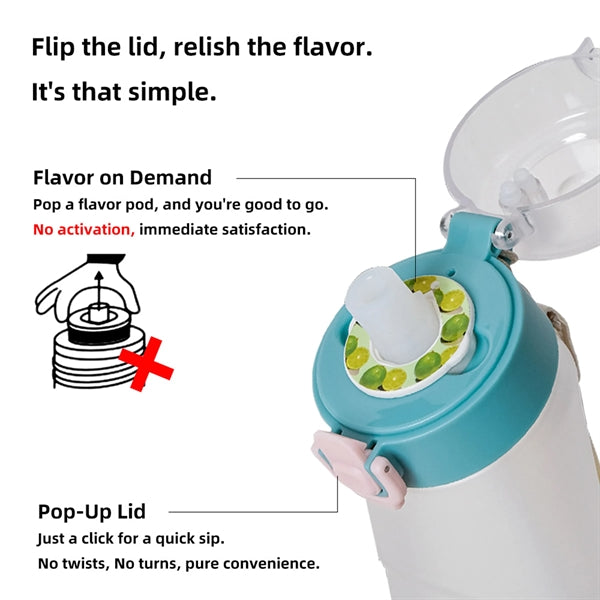 Air Water Bottle With Flavor Pods