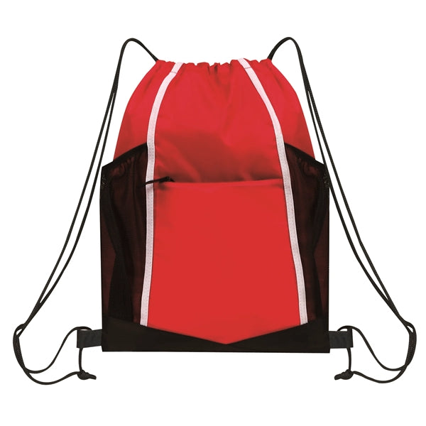 Drawstring Sports Pack w/Bottle Pockets