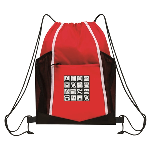 Drawstring Sports Pack w/Bottle Pockets