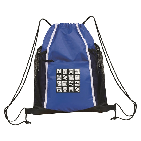 Drawstring Sports Pack w/Bottle Pockets