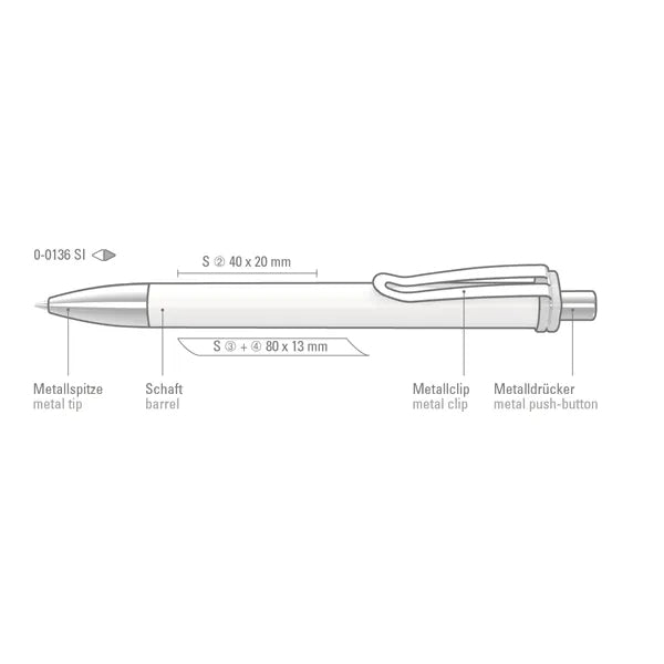 Vogue XL SI VIS Plunger-Action Pen