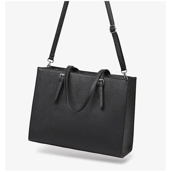 Stylish Leather Laptop Tote Bag for Professionals.