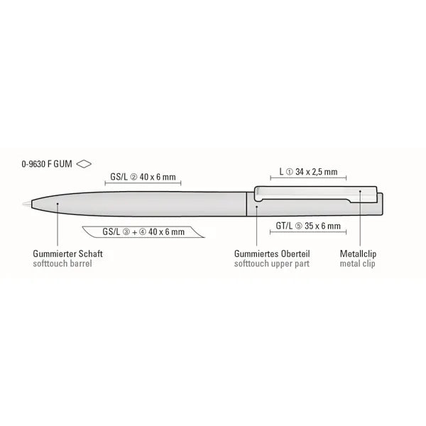 BRIGHT GUM Twist-Action Pen