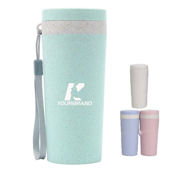 Shatter Resistant Durable Portable Wheat Straw Cup