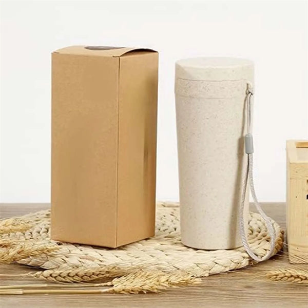 Shatter Resistant Durable Portable Wheat Straw Cup