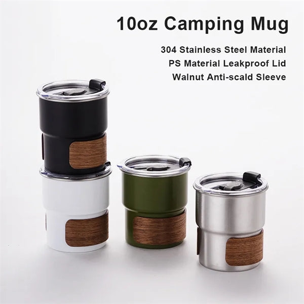10oz Stainless Steel Outdoor Camping Coffee Mug