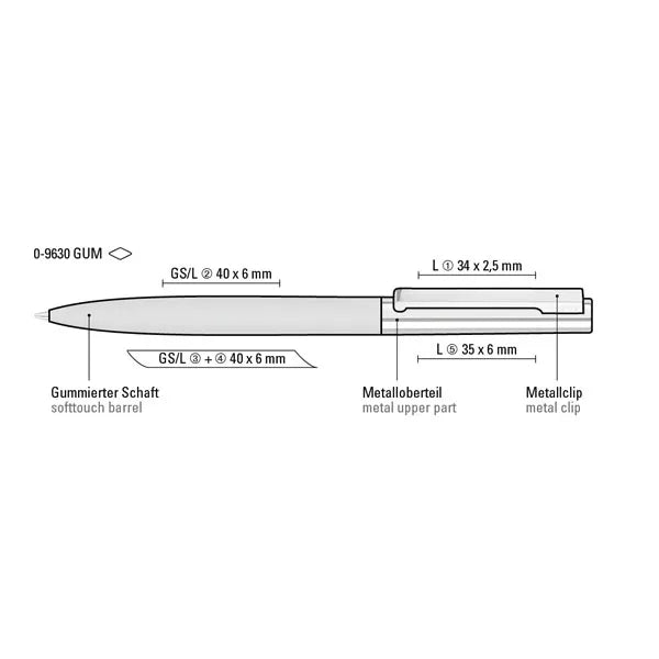 BRIGHT GUM Twist-Action Pen