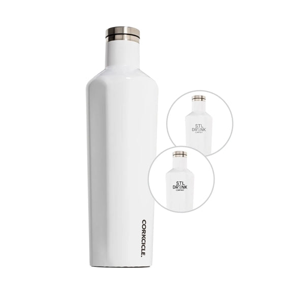 Corkcicle 25oz Canteen - Gloss White