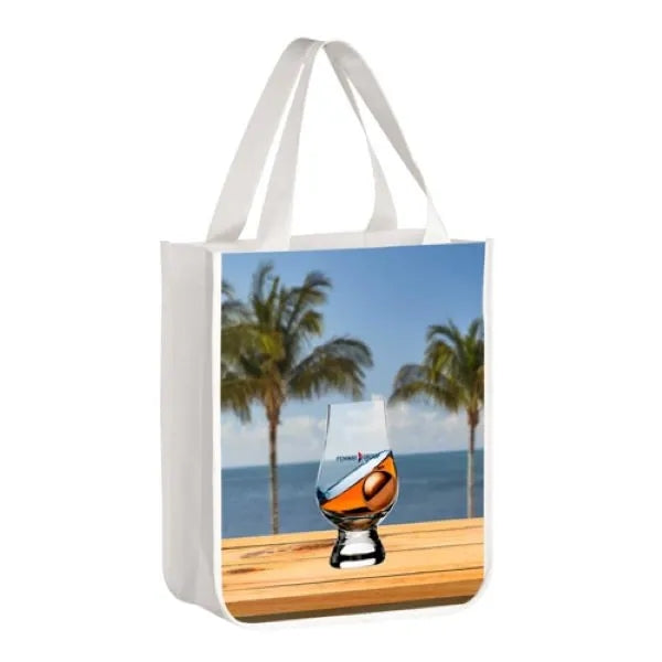 Sublimated PET Non-Woven Tote Bag w/ Rounded Gusset 9"x11"x4