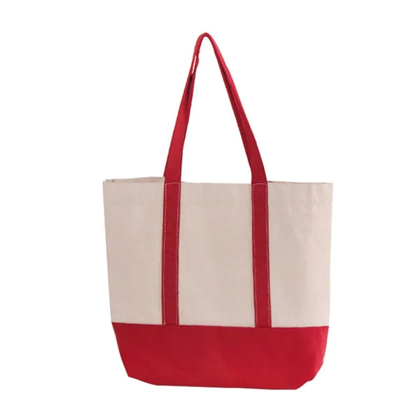 Patchwork Canvas Tote Bag