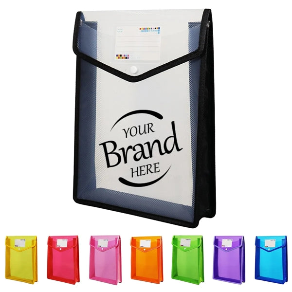 A4 Expandable Envelopes Plastic Document Folder With Button