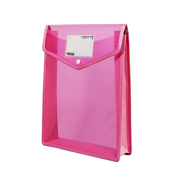 A4 Expandable Envelopes Plastic Document Folder With Button