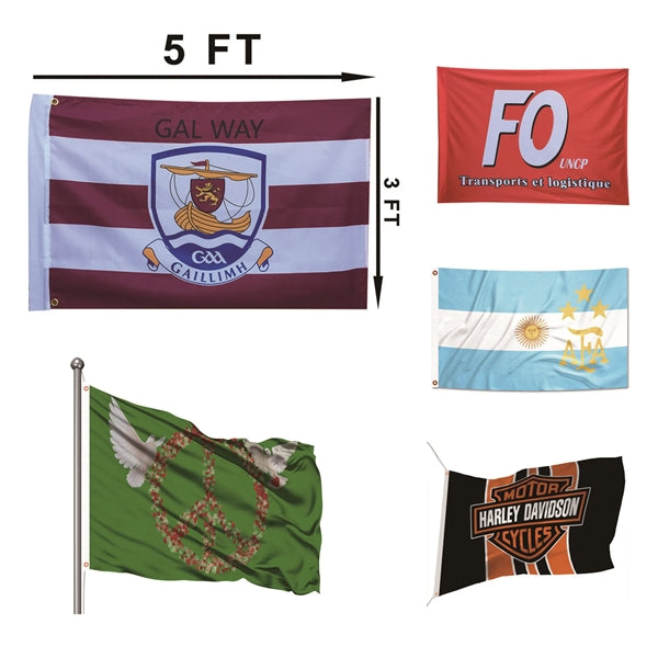 Foot 100D Polyester Flag