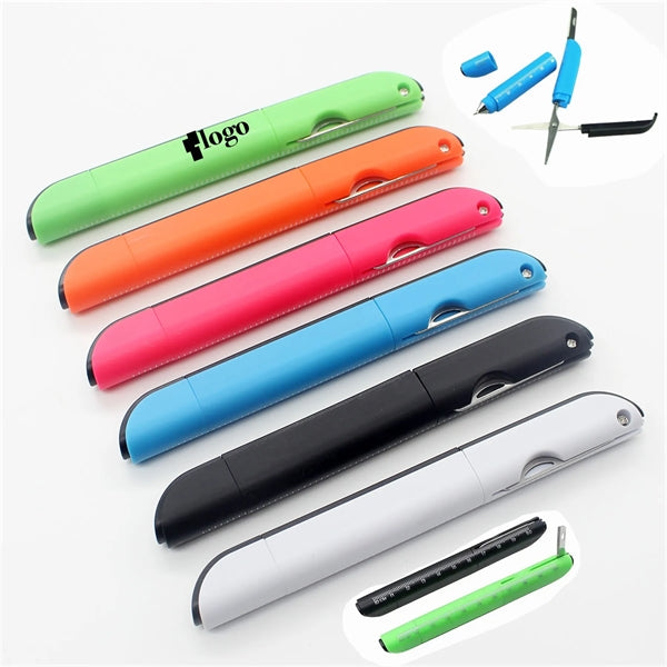 3 In 1 Scissors Ballpoint Pen