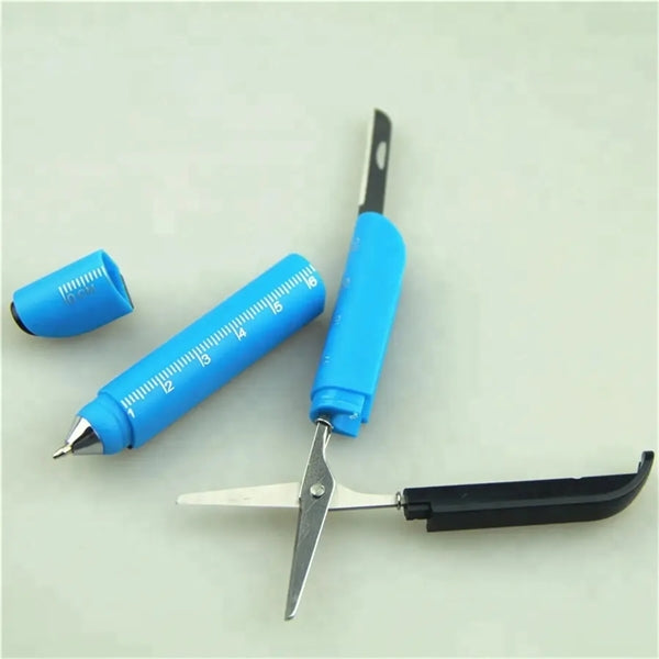 3 In 1 Scissors Ballpoint Pen