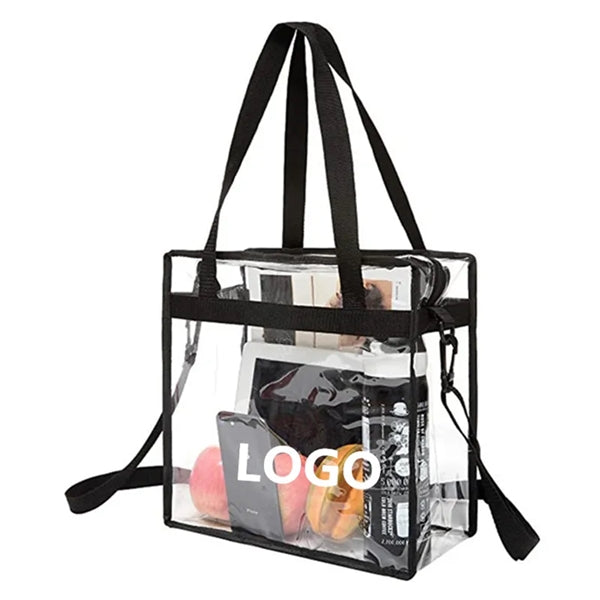 Large Clear Stadium Bag, See-Through, Security-Friendly Tote