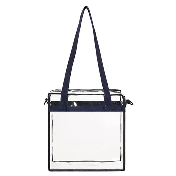 Large Clear Stadium Bag, See-Through, Security-Friendly Tote