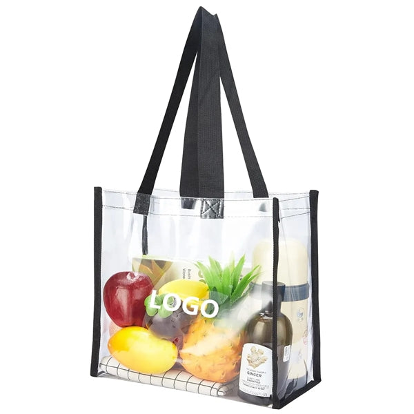 Clear Tote Bag, Transparent, Durable & Stadium Approved.