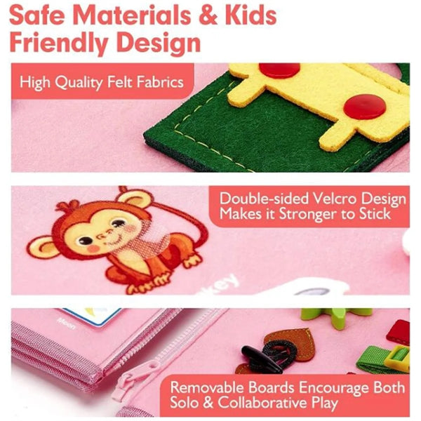 Busy Board - 7 in 1 Toddler Learning Activities Toys