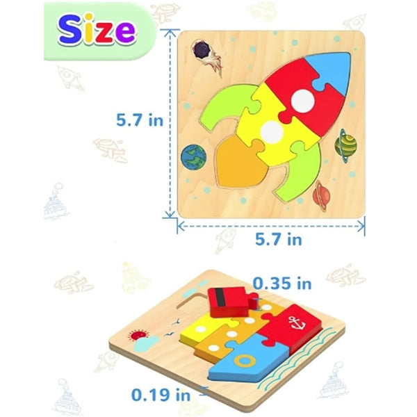 Wooden Toddler Puzzles Toys for 1 2 3 Years Old Boys Girls