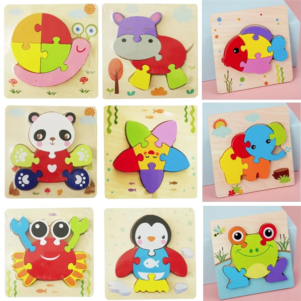 Wooden Toddler Puzzles Toys for 1 2 3 Years Old Boys Girls