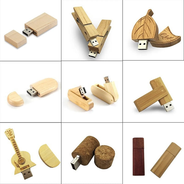 Portable Wood Memory Stick Pendrive 2.0 USB Drive
