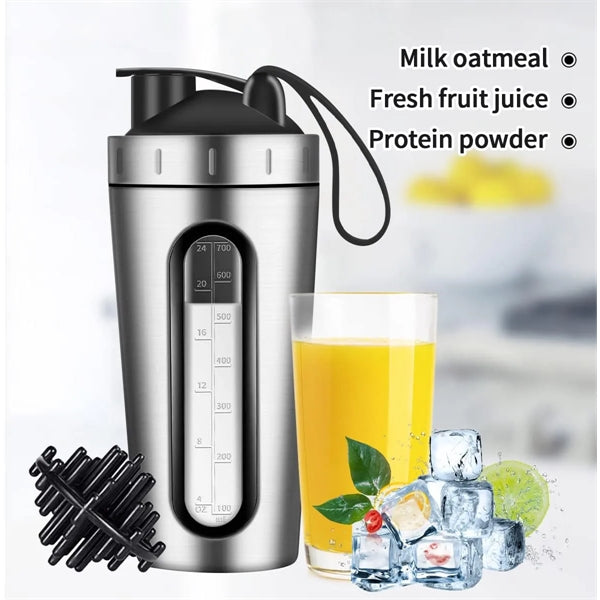 Stainless Steel Protein Shaker Bottle