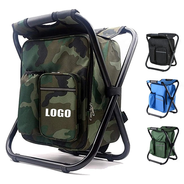 Portable Backpack Camping Chair with Cooler Insulated Bag MO