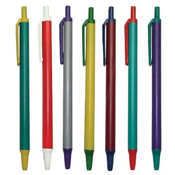 Plastic Click Action Ballpoint Pens