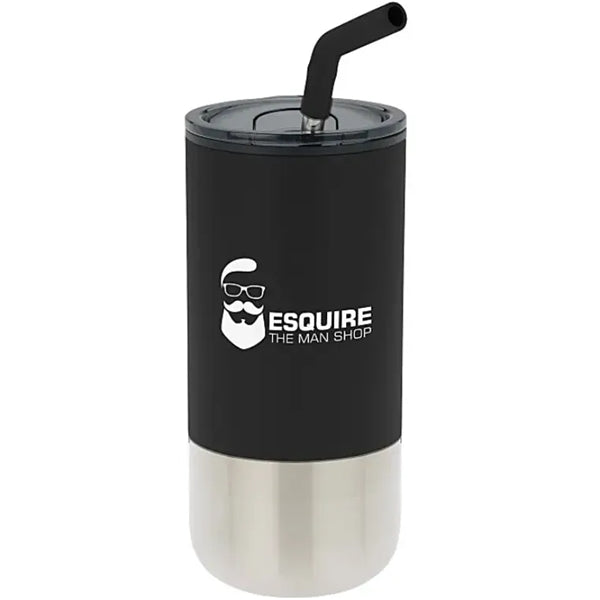 16 Oz. Double Wall Tumbler with Straw