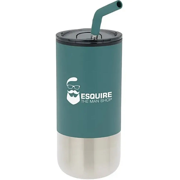16 Oz. Double Wall Tumbler with Straw