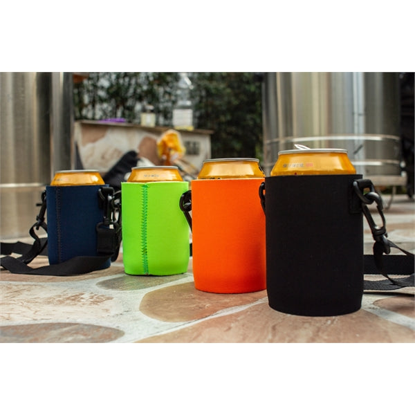 Neoprene Can With Strap Coolie