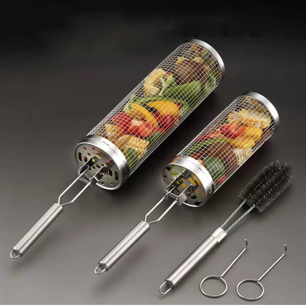 Outdoor Rolling Bbq Basket
