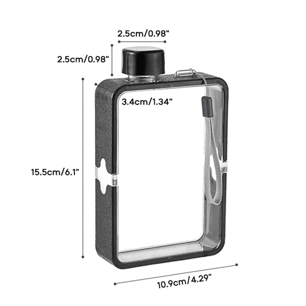 Large Capacity Square Drinking Bottle