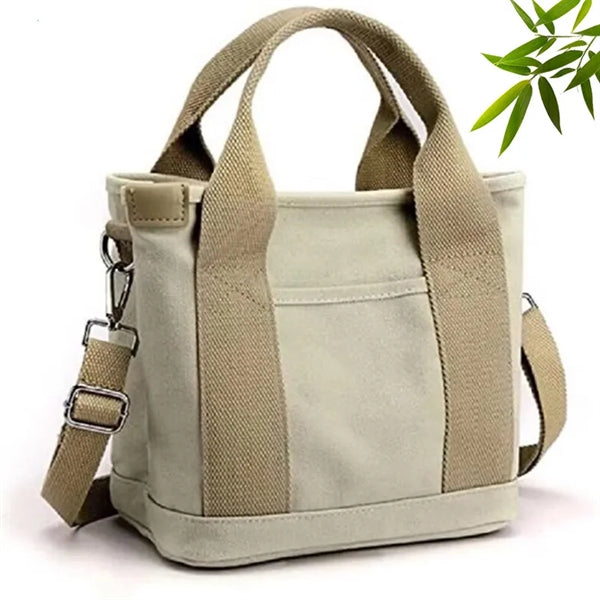 Small Tote Bag with Zipper, Compact, Portable and Secure .