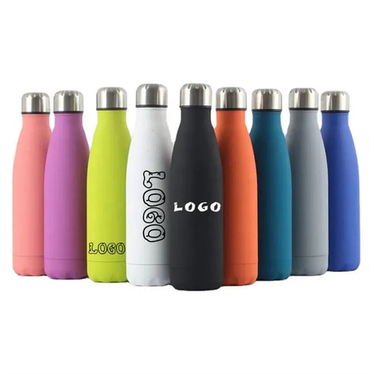 17oz Cola Shaped Insulated Stainless Steel Water Bottle