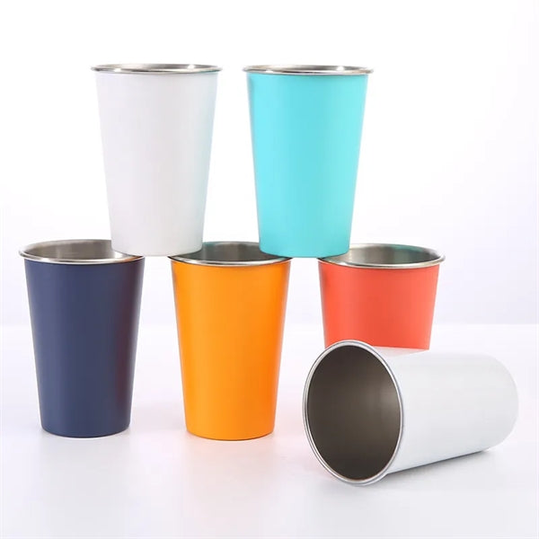 16oz Stainless Steel Pint Cup Tumbler