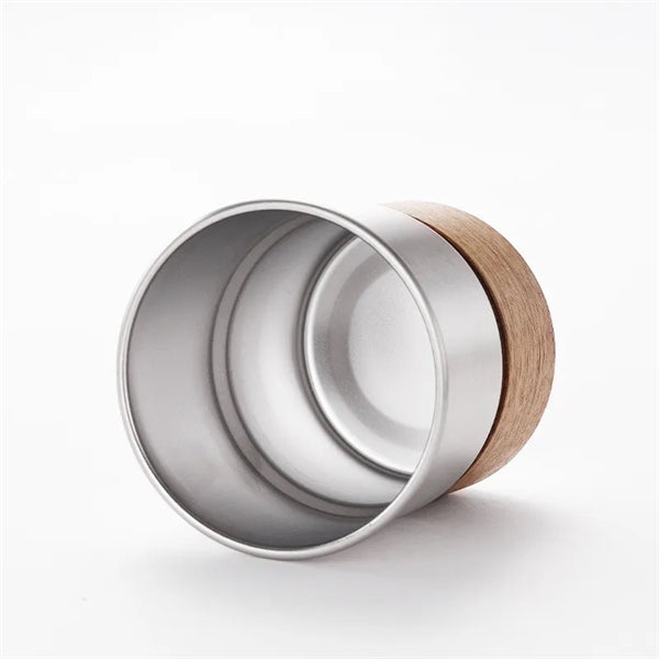 10 oz Stainless Steel Camping Cup With Straw Lid and Holder