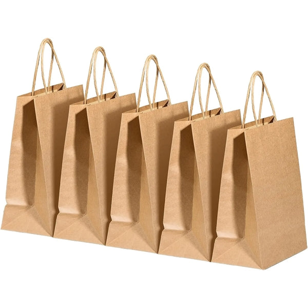 8x4.25x10.5 Kraft Paper Shopping Bag