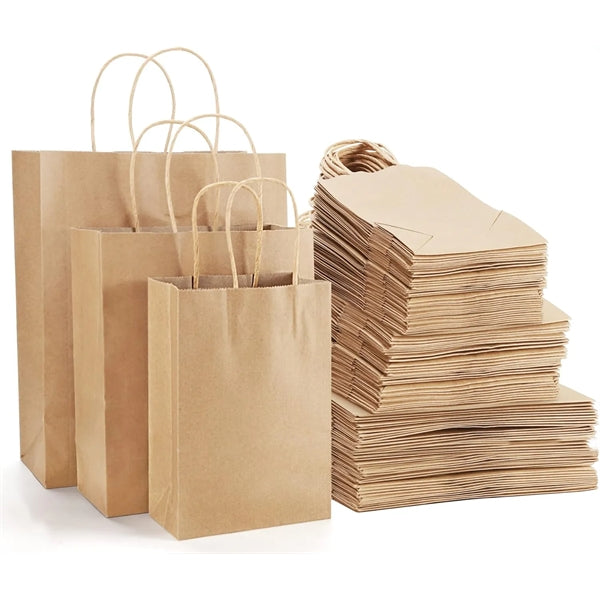 8x4.25x10.5 Kraft Paper Shopping Bag